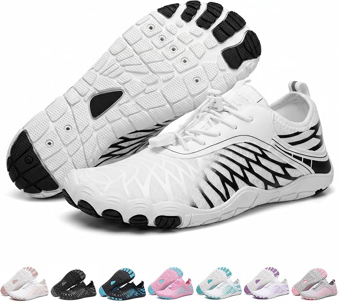 ELETON Barefoot Shoes Women Men Footwear, Wide Toe Box Hiking Zero Drop Non-Slip Quick-Dry River Boat Pool Beach Water Shoes, Lightweight Swimming Running Walking Sneakers Unisex