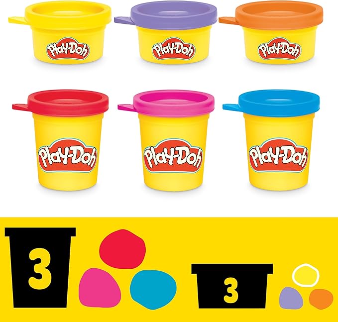Play-Doh Disney Junior Mickey Mouse Clubhouse, Stamp & Go Megapack with Mickey, Minnie & Donald, Arts & Crafts Preschool Toys for Kids 2+