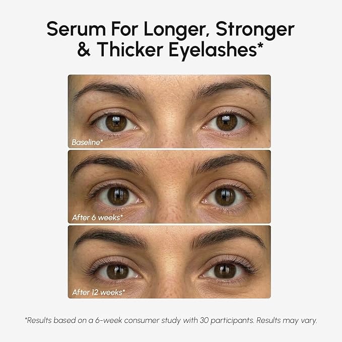 MAREE Lash Serum for Brows & Eyelashes - Eyelash Serum to Grow Lashes for Women - Multi Peptide Castor Oil Conditioner for Eye Lash Growth - Grow Eyebrows & Eyelashes - Sérum De Pestañas Crecimiento