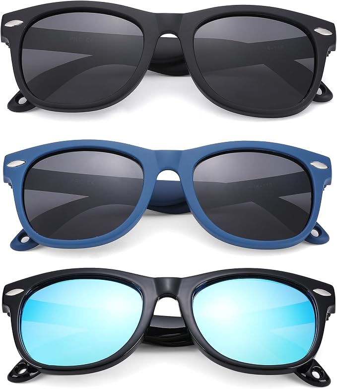 Polarized Baby Sunglasses with Strap - Unbreakable Flexible Infant Sunglasses for Toddlers Age 0-24 Months