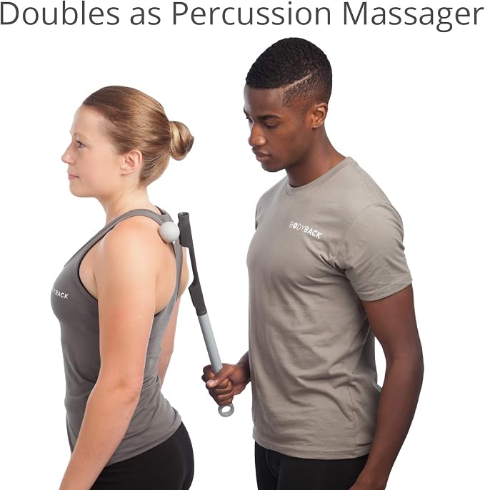 Body Back AccuMassage FSA Eligible - Dual Pressure Point Massage Tool & Massage Hammer - 2 in 1 Design - Shiatsu Neck Massager Tool, Golf Ball Percussion Massager for Deep Tissue Pain Relief