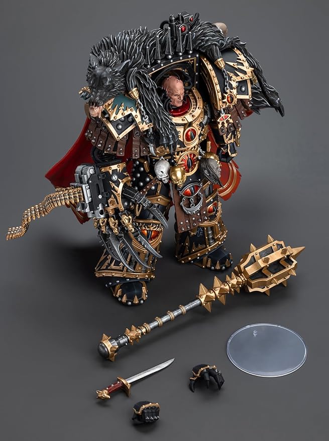 JOYTOY Warhammer 40K 1/18 Action Figures, Sons of Horus Warmaster Horus Primarch of The XVlth Legion Perfect for Collectors & Decor, Ideal Gift for Birthdays, Christmas, Character Figure - JT9787