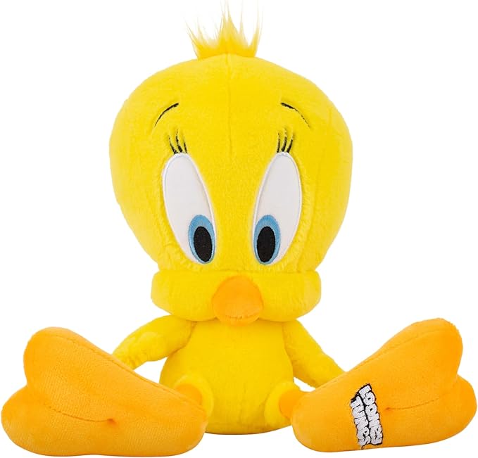 Jazwares Warner Bros. Discovery Looney Tunes, 8-Inch Tweety Bird Plush - Super-Soft and Huggable Plush Toy - Official Licensed Plush - for All Ages