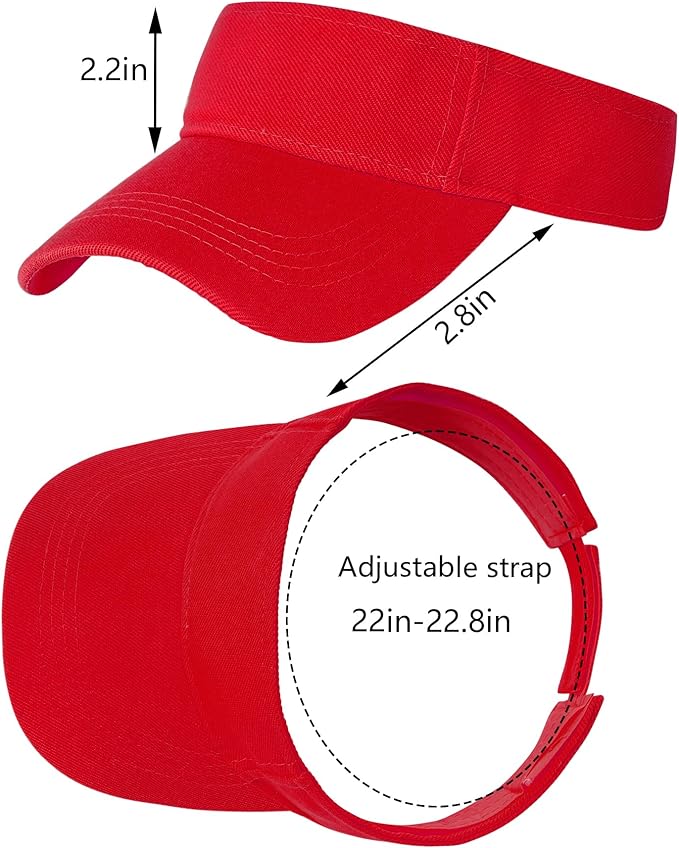 Marrywindix 1 Piece of Sport Wear Athletic Visor Sun Sports Visor Hat Visor Adjustable Cap for Women and Men