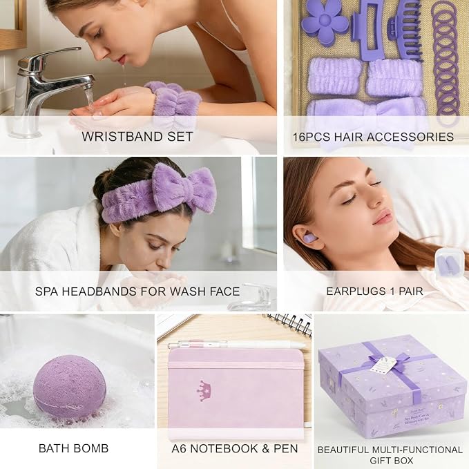 Get Well Soon Gifts for Women, 33 Pcs XXL Bath and Body Gift, Skin Care Set | Self Care Gifts Set, Mother's Day, Birthday, Home Spa Kit, Holiday, Christmas, facial care kit for Mom Her Wife Girlfriend