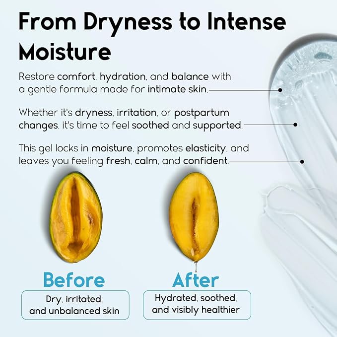 Vaginal Moisturizer | Long-Lasting Gel Relieves Vaginal Dryness, Itching & Irritation | pH-Balanced Fragrance-Hormone Free | Hyaluronic Acid and Glycerin | Pre and Post Menopausal Care, 12 Applicators