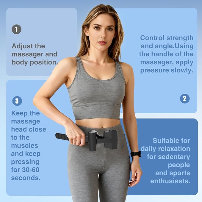 AISZG Psoas Release Tool - Psoas Muscle Release Tool Fully Adjustable for Iliacus, Waist Pain Sciatica, Back&Posture Relief, Hip Flexor Release Tool and Trigger Point Massage Tool