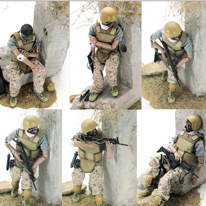 12 Inch Action Figures Military Set, 1/6 Scale Action Figures Set with Weapons and Accessories