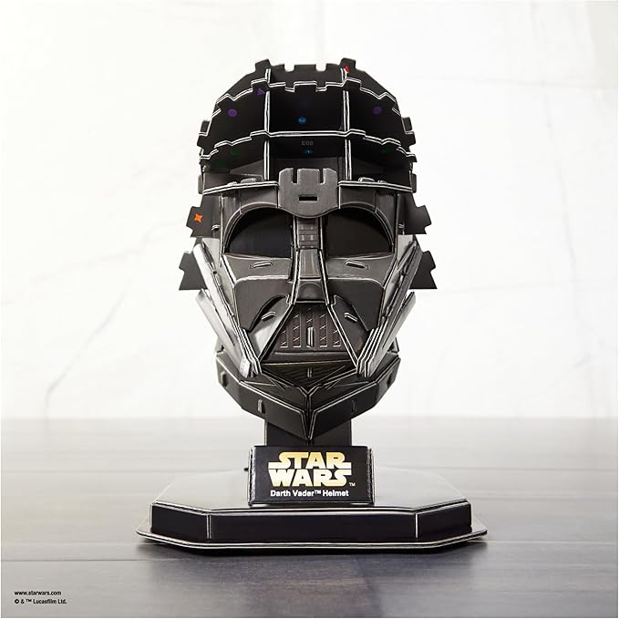 4D Build Star Wars Darth Vader Cardstock 3D Model Kit, Star Wars Gifts, Toys Desk Décor for Fans & Collectors, Adults & Teens 12+
