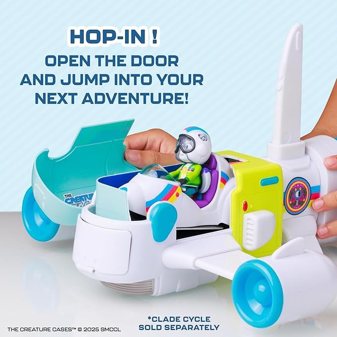 P.M.I. The Creature Cases R.O.N. Jet Playset – Action-Packed Airborne Command Center with Moving Parts, Detailed Design, and Space for Figures by PMI Toys