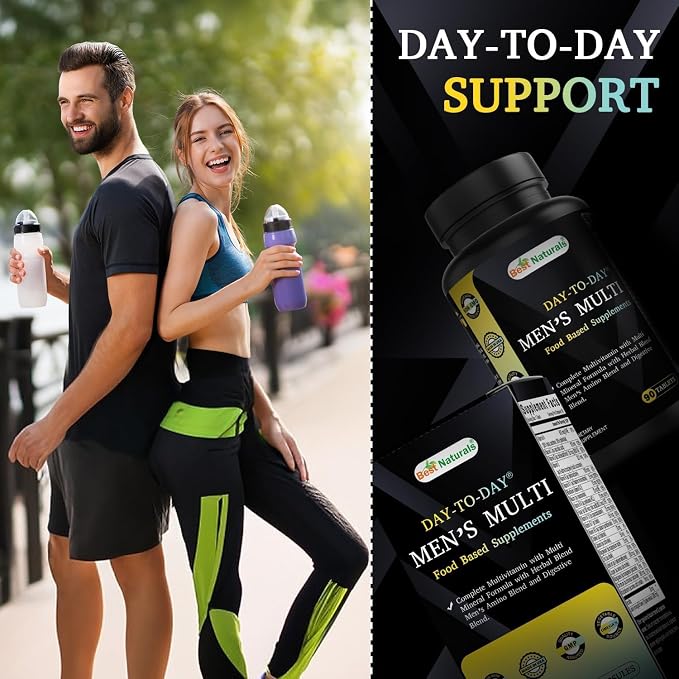 Best Naturals Day-to-Day Men's Multivitamin Food Based Supplement with Vitamin A, L-Arginine, L-Glutamine, L-Lysine- 90 Tablets