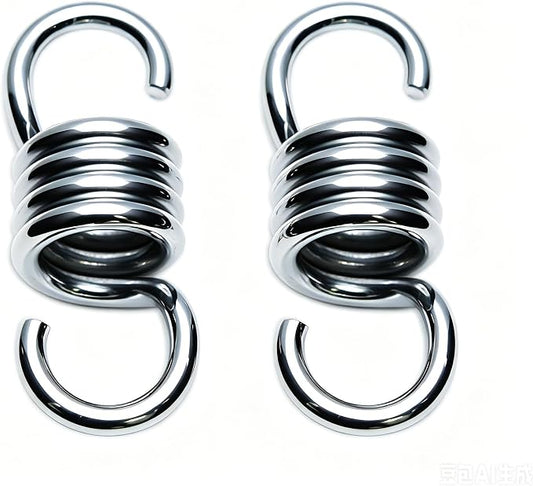 Heavy Duty Spring Hammock Chair Swing Hook Suspension Extension | For Hammock, Boxing Bag, Hanging Chair, Gym, Patio Swing