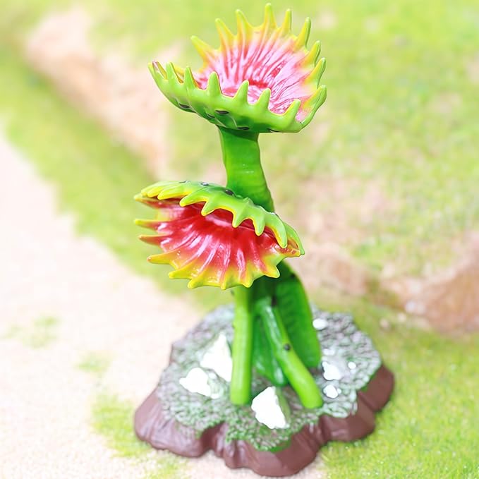 Gemini&Genius Plant Action Figure Toys for Kids Venus Flytrap Figure Carnivorous Flowers Carnivorous Plants Decor