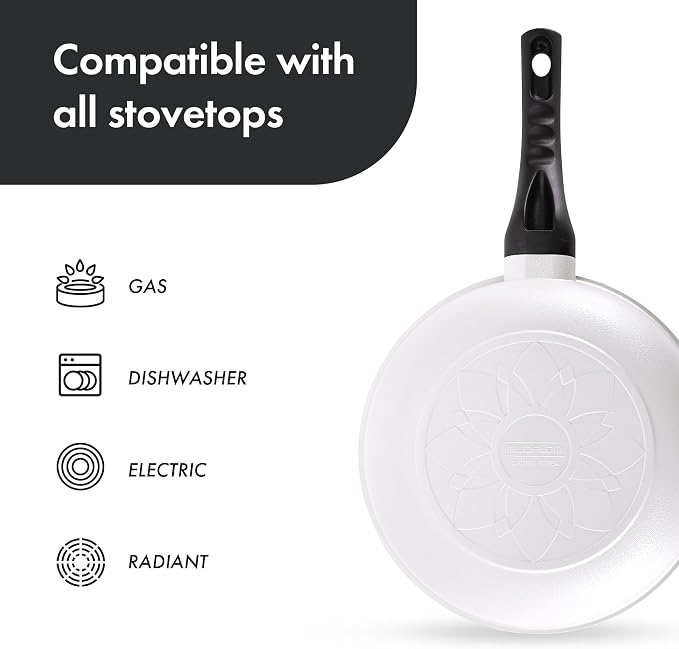 Neoflam Cast Aluminum Nonstick Wok – Lightweight & Durable Stir Fry Pan, Heakthy Non Stick Coating, Easy to Clean, Dishwasher Safe, PFOA,PFAS Free, Stay-Cool Handle, Made in Korea (10", 26cm)