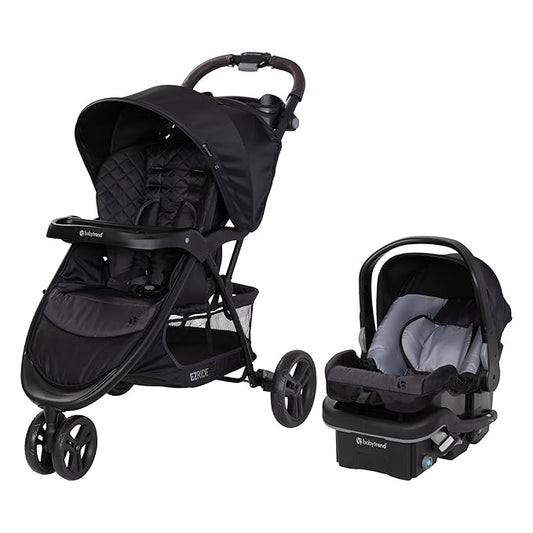 Baby Trend EZ Ride DLX Stroller Travel System (with EZ-Lift Plus Infant Car Seat), Dash Midnight