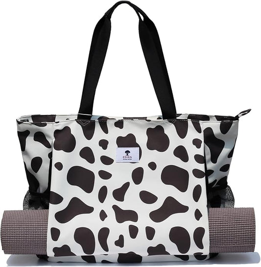 ESVAN Yoga Mat Bag Yoga Tote Carrier Shoulder Bag Carryall Tote for Office,Yoga,Pilates,Travel,Beach and Gym