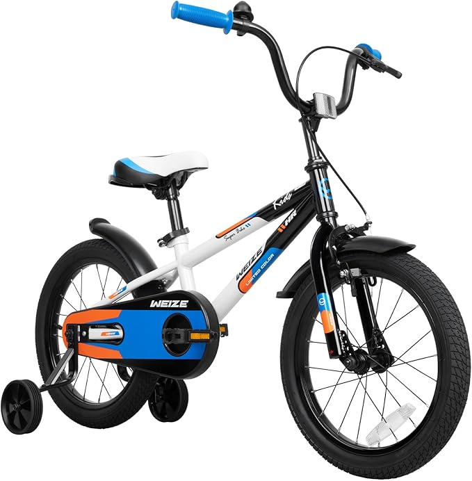 WEIZE Kids Bike,14 16 20 Inch Children Bicycle for Boys Girls Ages 3-12 Years Old, Rider Height 32-60 Inch, Coaster Brake, Multiple Color Options