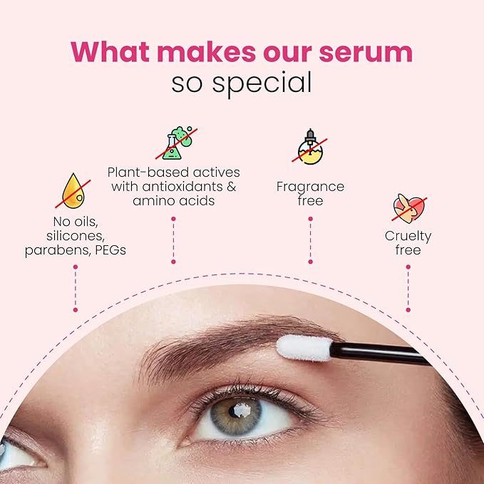 Trybello Eyebrow Growth Serum | Natural Thickening & Strengthening Formula for Fuller Eyebrows | Biotin, Peptides, and Botanical Extracts | No Parabens, Silicones, PEGs | Vegan, Gentle, Non-Irritating