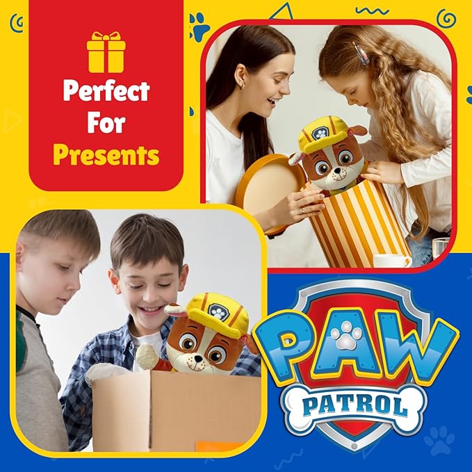 TY - Paw Patrol Collection, Rubble, All The Heroes of The Puppy Squad in Floppy Version, Soft Plush to Collect, Gift Idea for Young and Old - 20 cm - T44020