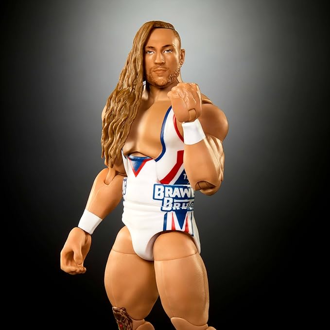 Mattel WWE Elite Action Figure & Accessories, Series #110 Butch 6-inch Collectible with 25 Articulation Points & Swappable Hands