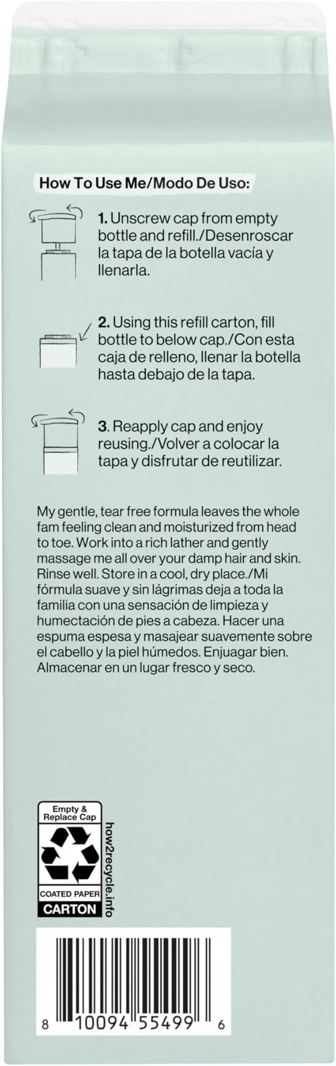 The Honest Company 2-in-1 Cleansing Shampoo + Body Wash, Gentle Enough for Baby, Dermatologist Tested, Tear-Free, Hypoallergenic, Fragrance-Free