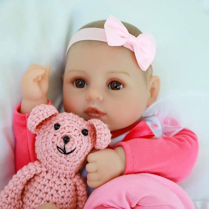 WOOROY Baby Dolls, 18-Inch Adorably Realistic Soft Body Baby Doll, Real Life Dolls with Accessory-Rich Set,Gifts for Aged 3+, Pretend Play, Cuddling, and Collection