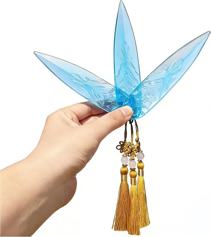 5 Inches Soft Plastic Translucent Dagger Props Safe and Cut-Proof for Cosplay and Halloween Party