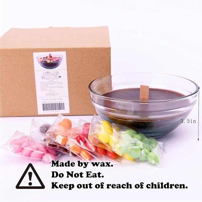 Colourful Rainbow Sugar Bowl Scented Soy Candle Funny Gift for Your Lovers Friends(Rainbow)