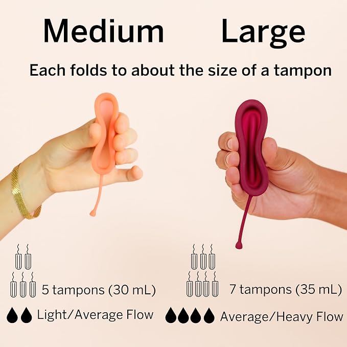 Menstrual Discs with Sterilizer - Ranked 1 for Most Comfortable Soft Reusable Period Disc - Kills 99.9% of Germs with Cleaner Steamer - Wash Your Disc in 3 Minutes! - Compact Sanitizer Kit
