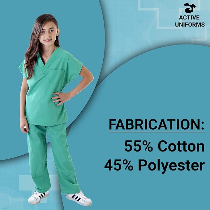 Kids Scrubs Set Super Soft Children Scrub Set Kids Doctor Dress up