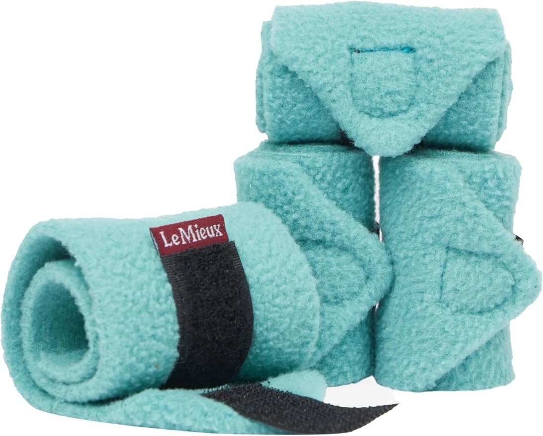 LeMieux Toy Pony Bandages for Toy Pony - Fleece - Simple Fastening - Suitable for Ages 3 Years + - Lagoon
