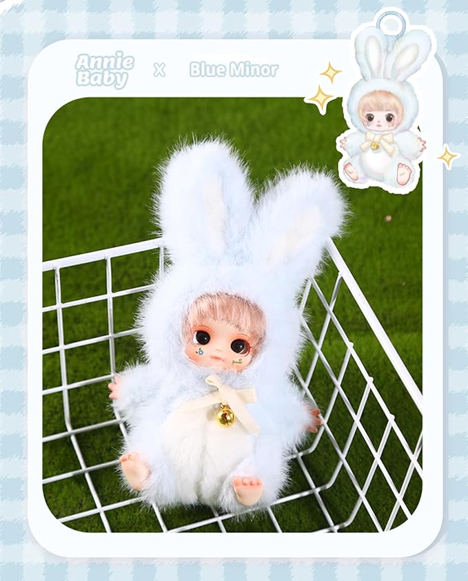 Annie Baby Plush Doll Blind Box Figure 1PCS, Love Descends Series Plush Blind Box, Cute Figures Mystery Box Collectible Toys Cute Keychain Holiday Birthday Gifts.
