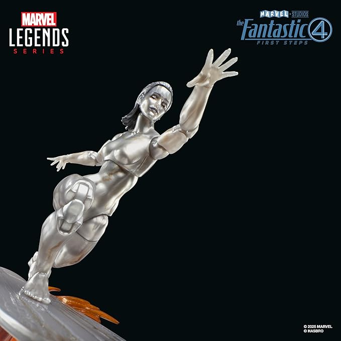 Marvel Legends Series Silver Surfer, The Fantastic Four: First Steps Movie Collectible 6 Inch Action Figure Toy