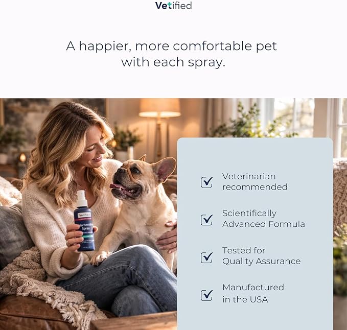 Yeast Dermatitis Spray for Dogs | Veterinary Strength Yeast Infection Treatment for Dogs, Paws and Ears | Topical Anti Yeast Care (+ 30 Day Vet Access) | 8 fl oz | NDC 86247-001-08