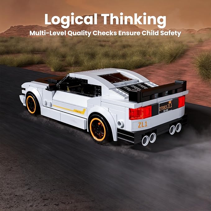 Mould King ZL-1 Classic Sports Car Building Kits, MOC Racing Car Toys Model, Vehicle Blocks Set Suitable for Boys to Build, House Decoration Gifts for Kids and Adults 27083 (421 Pcs)
