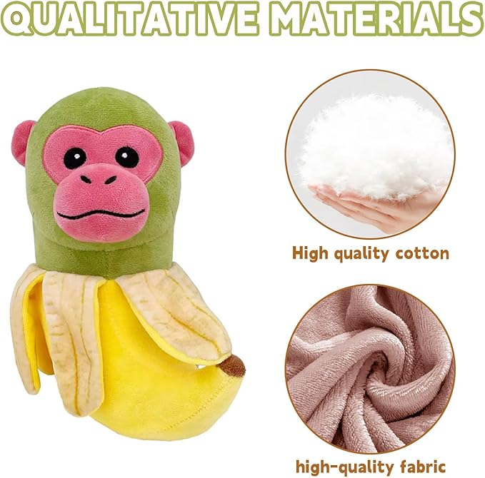 Italian Brainrot,Tung Tung Tung Sahur Plushies Toy 13inch for Fans Gift, Soft Stuffed Animal Pillow for Home Kids' Bedroom Decor, Birthday Christmas Choice for Boys Girls(Banana Monkey)