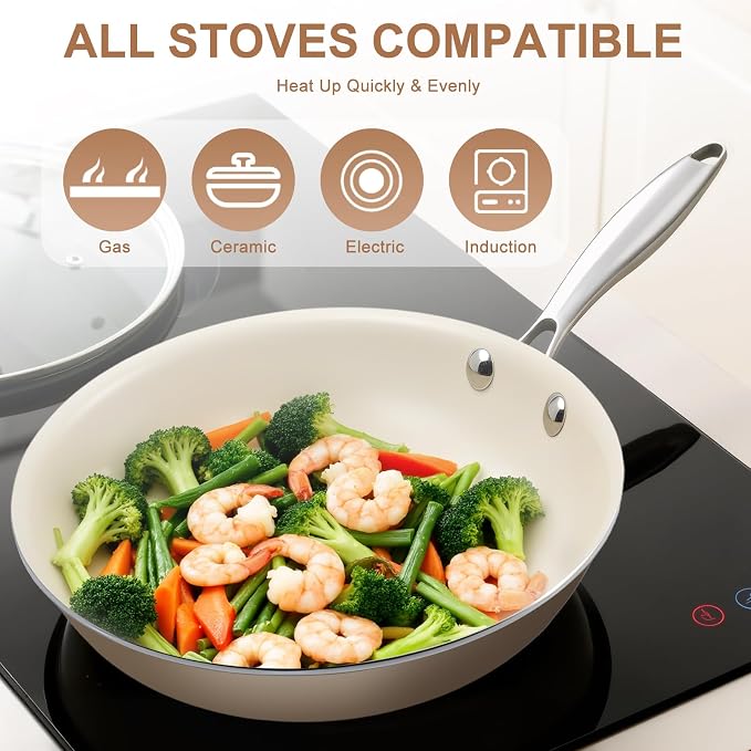 11" Ceramic Nonstick Skillet | PFAS-Free | Induction Ready