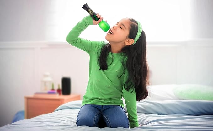 eKids Wicked Microphone Toy, Includes Built-in Music and Lights, Designed for Fans of Wicked Toys