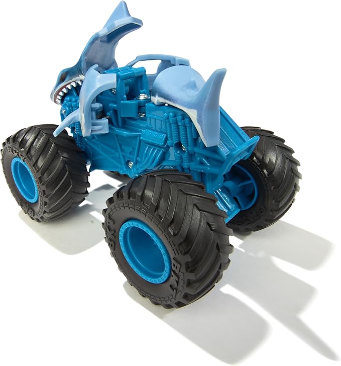 Monster Jam Smash & Bash 2-Pack Monster Trucks, Megalodon & El Toro Loco, 1:64 Die Cast Repairable Monster Truck, Kids Toys for Boy and Girls Ages 3 and up