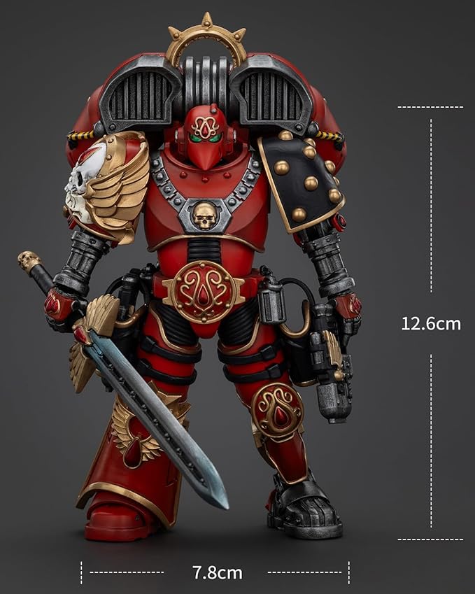 JoyToy Warhammer 40K Genuine License 1:18 Action Figure, Blood Angels Dominion Zephon, 4.96 inch Collectible Action Figures Sets