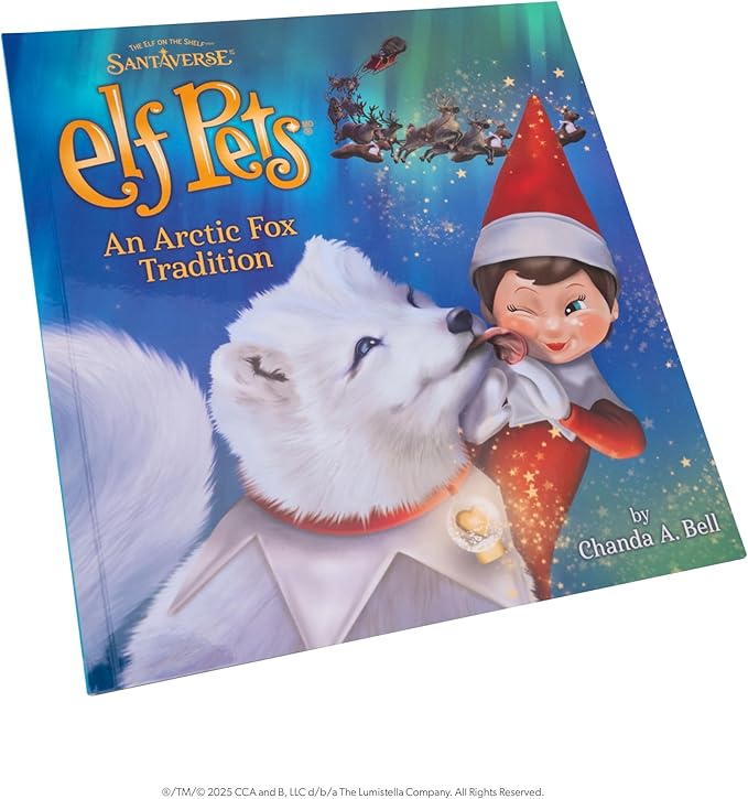 Elf Pets: an Arctic Fox Tradition - Huggable Elf Pet Arctic Fox Stuffed Animal - Includes Beautifully Illustrated Hardbound Storybook, Mini Snow Globe Charm and Official Adoption Certificate.