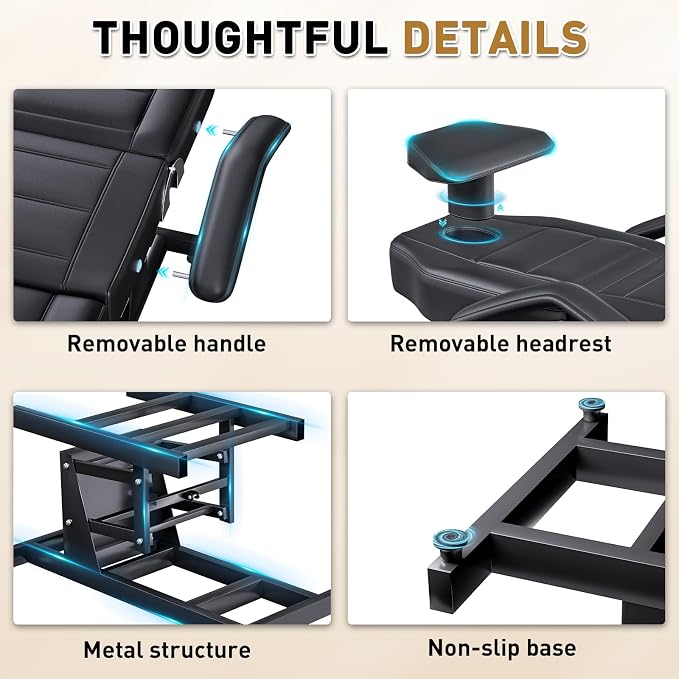 Fully Electric Lift Professional Massage Table with 3 Molds for Esthetician, Physical Therapy Table with Adjustable Backrest & Legrest Treatment, Physical Therapy, Spa, Professional Massage, Tattoo