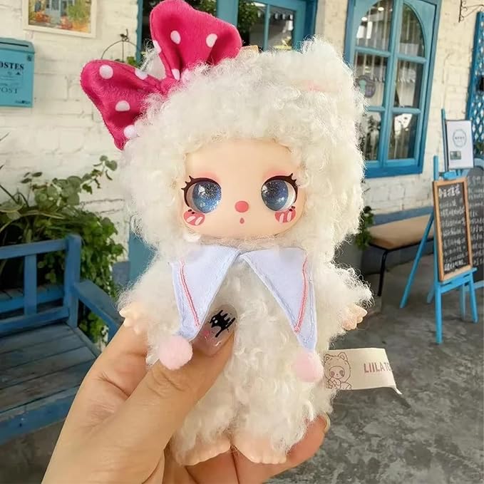 CALEMBOU Plush Doll Blind Box, 8.5'' Cute Stuffed Animal Plush Toys, Kawaii 1 of 6 Possible Mystery Collectible Toys Cute Soft Animals Charm Birthday Gifts (Liila's Lucky Cat Series)
