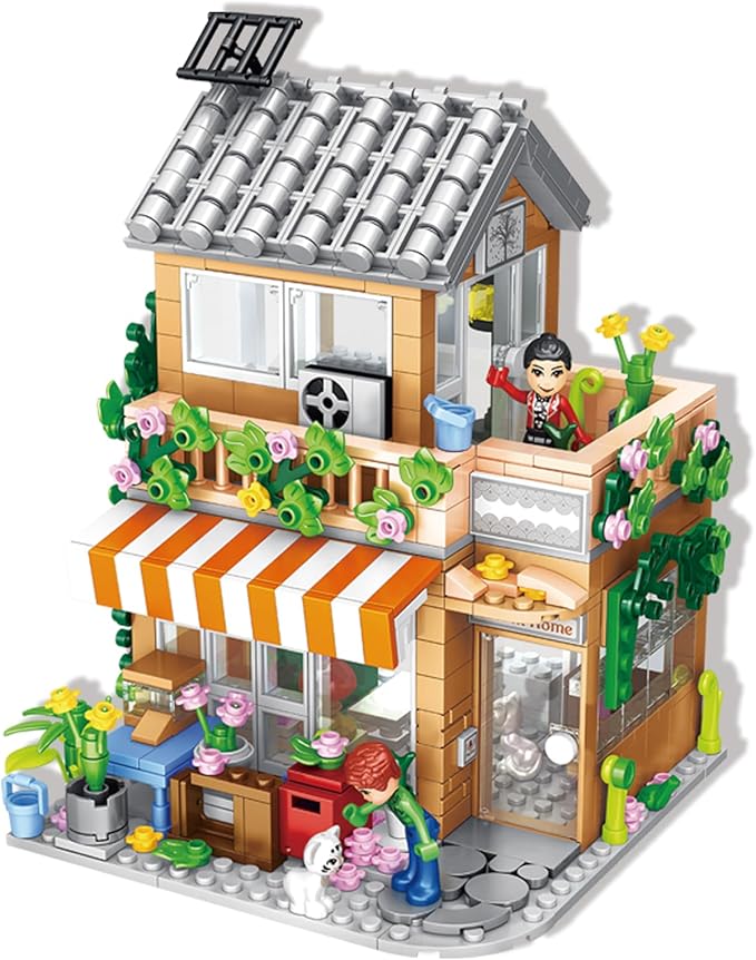 FANTASY&Co. Guesthouse Building Blocks Set - 730PCS, Creative Playset for Kids6+, STEM Educational Toy, Compatible with Lego