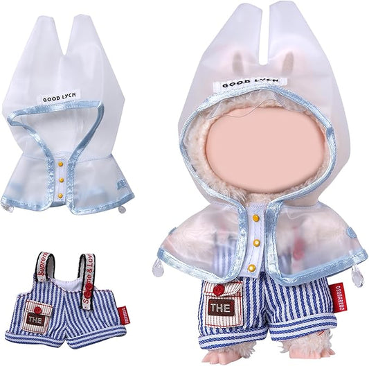 Coolcandy 17cm Doll Clothes, Fashionable Dolls Outfit with Accessories Suit, Stylish Adorable Dolls Clothes Set, Soft Fabric, Detailed Stitching(Doll Not Included)
