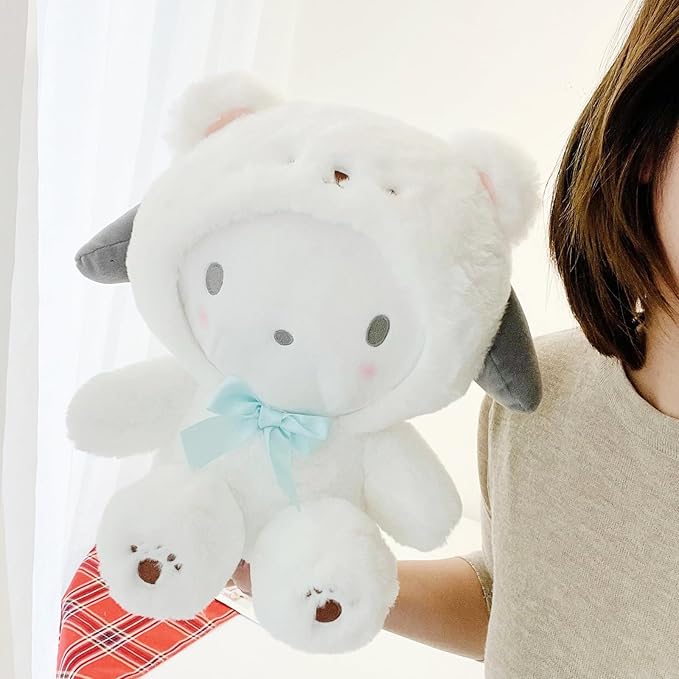 Cartoon Kawaii White Bear Cross-Dressing Series Plush,Soft Plush Doll Cute Soft Toys, Plush Pillow Stuffed Animals Toy Birthday Gifts for Girls Kids (D)