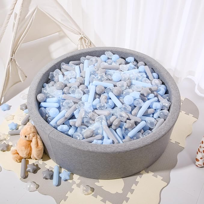 STARBOLO Ball Pit Balls for Toddlers - Macaron Ball Pit Balls Crush Proof Plastic Toy Balls for Toddlers Ball Pits, Ball Pit Play Tent, Baby Pool Water Toys,500pcs