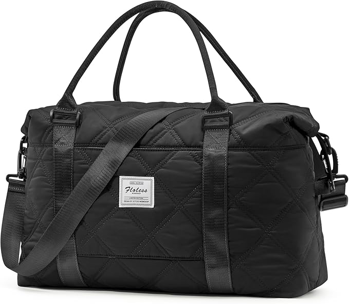 Travel Duffel Bag, Carry On Overnight Weekender Bags for Women | Travel Bag with Wet Pocket & Trolley Sleeve, For Spirit Airlines 18x14x8 Personal Item Bag