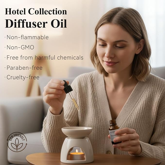 Hotel Collection Diffuser Oil Scent Inspired by The Iconic 5-Star Hotel Baccarat for Waterless Diffuser & Home Scenting Essential Oil for Ultrasonic and Crafting (16.9 Fl Oz (Pack of 1)