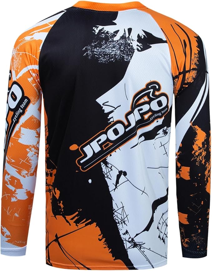 Dirt Bike Jersey for Youth, Kids Mountain Bicycle Shirt Long Sleeve Children Downhill Jerseys for Motorcycle Motocross